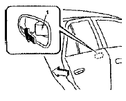 Задние двери Автомобили выпуска с 07/97 1 - Кнопка закрытия задней двери