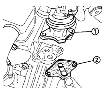 Клапан EGR системы Simtec 1 – клапан; 2 – прокладка