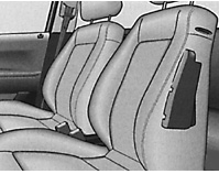Система боковых надувных подушек совместно с трехточечными ремнями безопасности