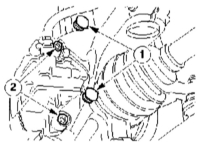 Крепежные винты суппорта дискового колесного тормозного механизма.