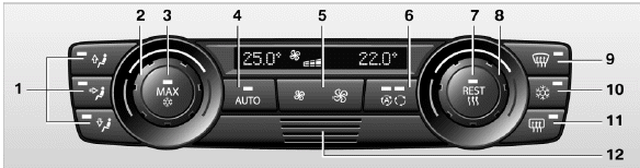 1 Ручная регулировка распределения потоков воздуха