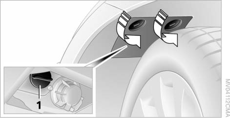 2. Слегка нажав, поверните лампу против часовой стрелки, выньте ее и замените.