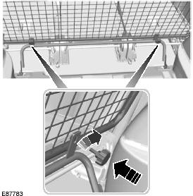 3. Прикрепите сетку к нижним штангам с маховичками. Не затягивайте маховички.