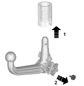 Закрепление буксирного крюка