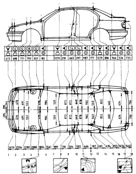 4-дверный Седан. P10. Верх