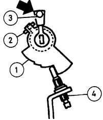 Регулировка кулачка ускоренных оборотов холостого хода 1 – кулачок ускоренных