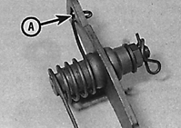 Элементы педали сцепления, расположенные так, как будто бы педаль сцепления находится