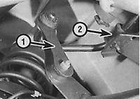 Элементы крепления заднего стабилизатора поперечной устойчивости на моделях с