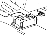 Расположение блока управления подушками безопасности