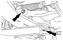 Демонтаж поперечного рычага подвески