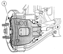 Дисковый тормозной механизм с плавающей скобой: